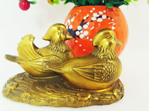 Tượng đôi chim bằng đồng