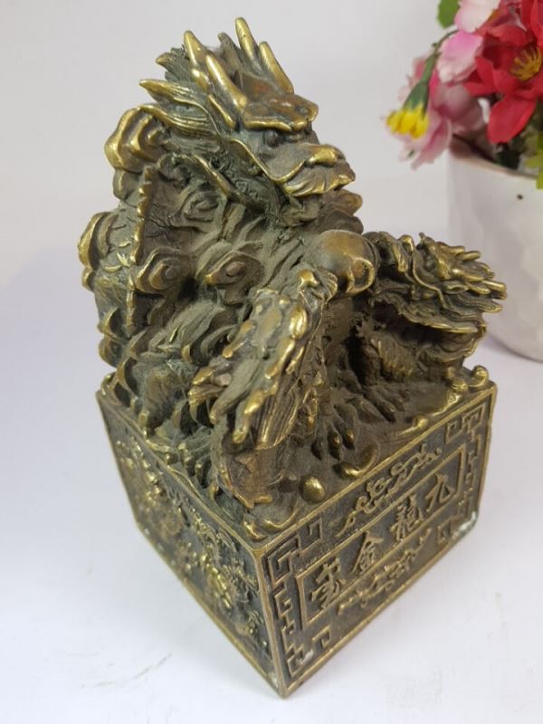 Ấn soái rồng bằng đồng M30