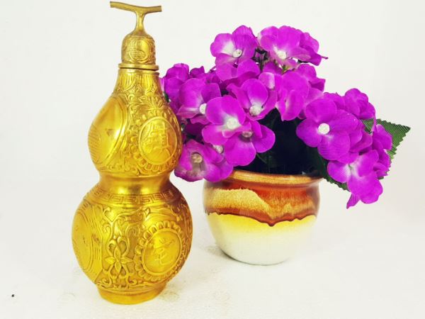 Hồ lô bát quái nhỏ bằng đồng