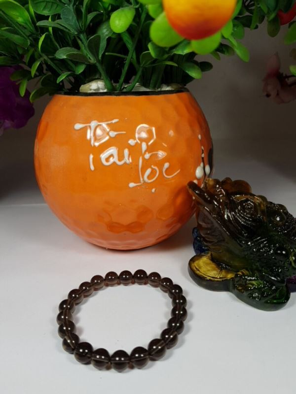 Vòng tay thạch anh khói M12