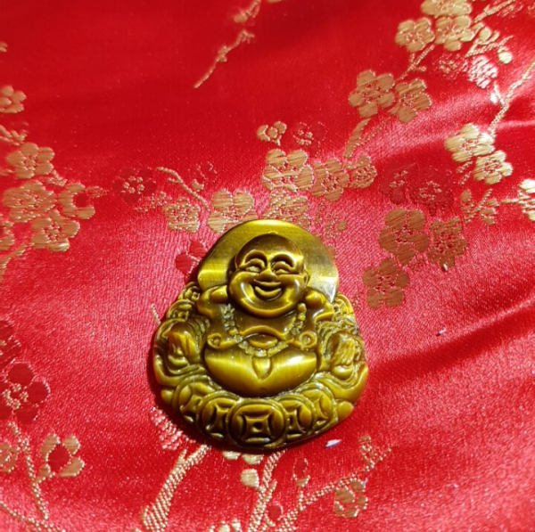 Mặt dây chuyền phật di lặc mắt hổ M201