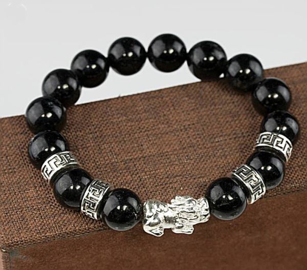 Mòng đeo tay đá thạch anh đen M173