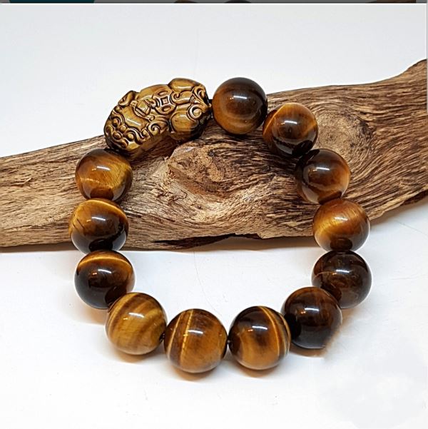 Vòng tay mắt hổ tỳ hưu M 868-3 (16 ly)